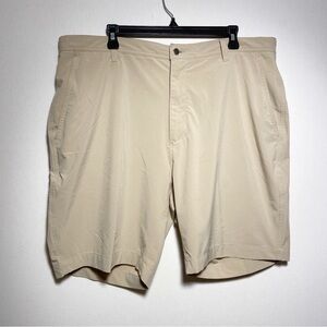 Foot Joy Mens Shorts Tan Athletic with Modern Flat‎ Front Golf Size 40W